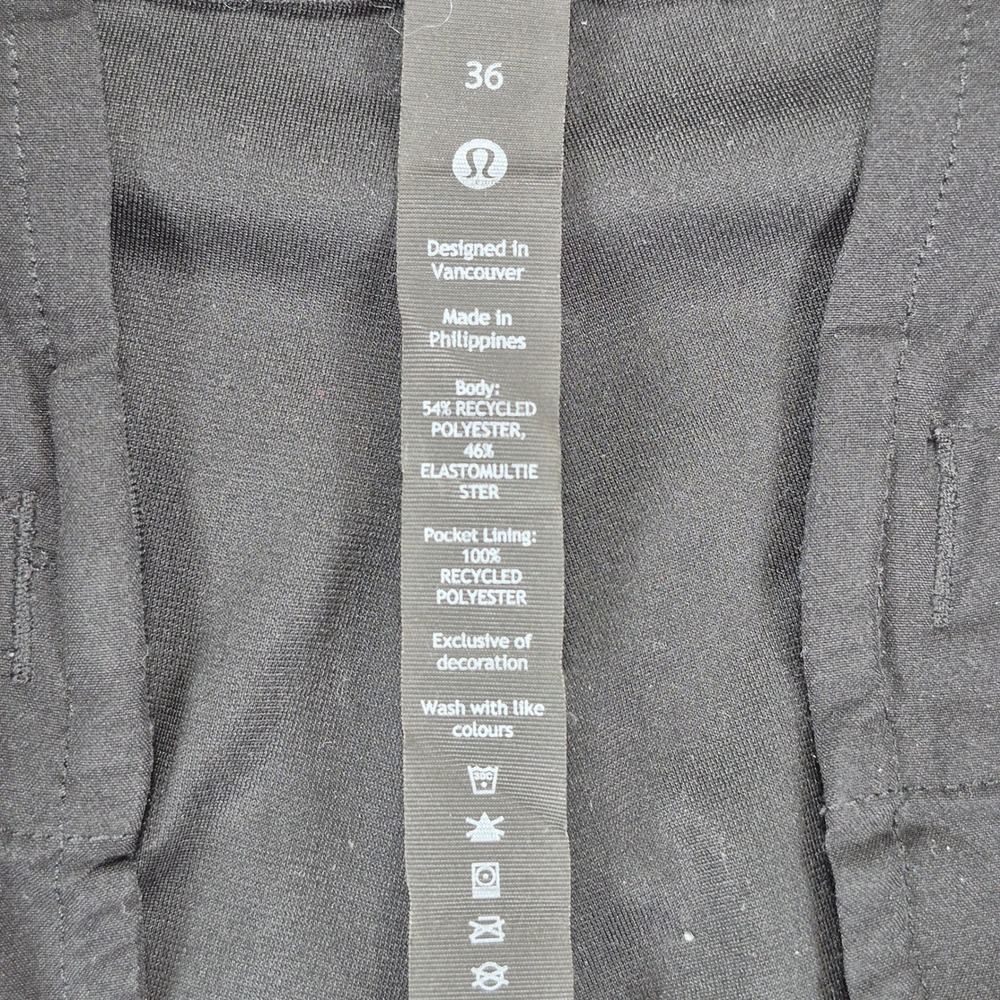Lululemon Commission Shorts Mens 36 Black 9" Inseam Golf - Picture 3 of 8